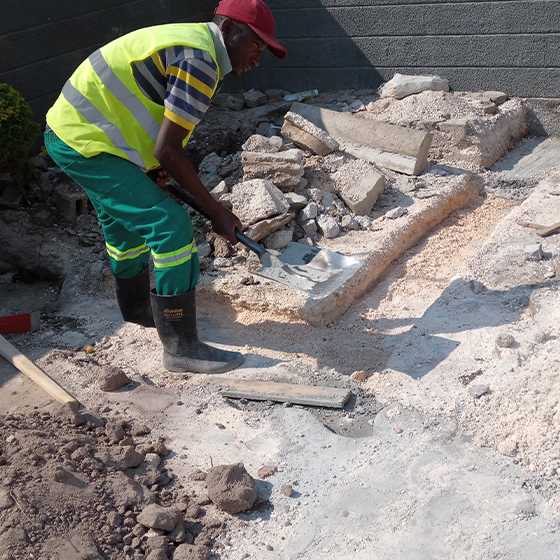 Construction site preparation
